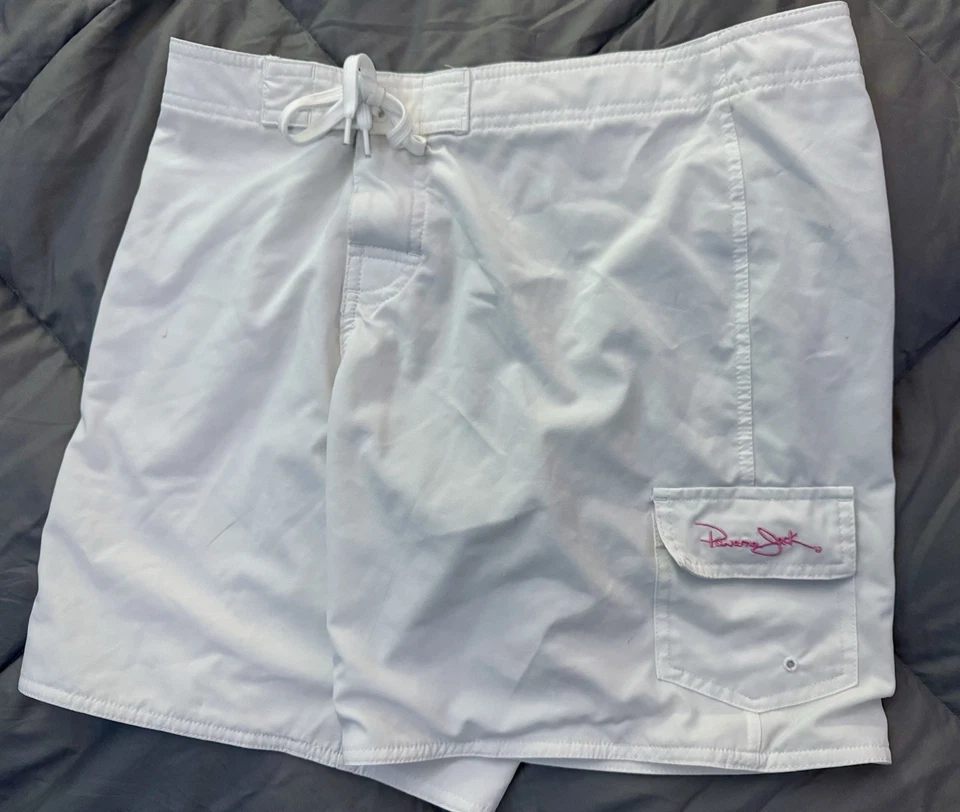 Bañador Panama Jack The Original Talla Mediana Blanco Board Shorts Forrado Foto 4 de 4