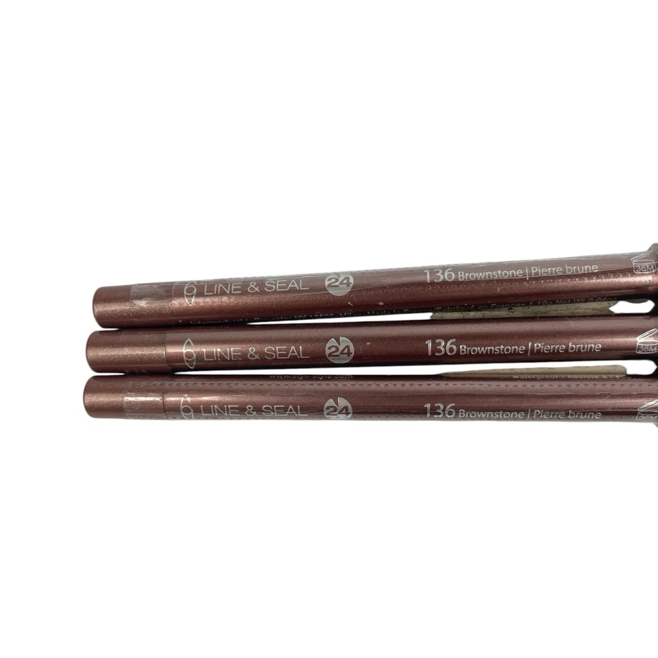 Lot of 3 Styli-Style Line & Seal Waterproof Lipliner Satin #136 Brownstone - Image 3 of 4