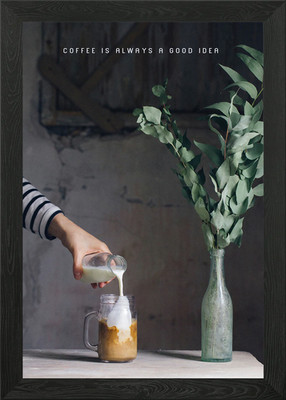 Morgenkaffee gerahmtes Wandbild Poster Leinwanddruck Bild