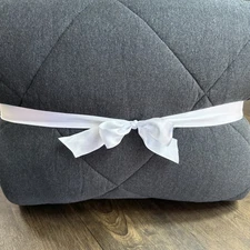 POTTERY BARN TEEN ORGANIC FAVORITE TEE COMFORTER, TWIN/XL ~ BLACK