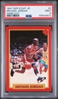 PSA 9 mint  1991 TUFF STUFF JR. #2 MICHAEL JORDAN HAND-CUT   Chicago Bulls