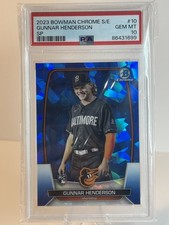 2023 Bowman Chrome Sapphire Gunnar Henderson SP RC PSA 10 #10