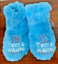 Warming Cool Slipper Microwave Toes Feet Warmer Cordless Cozy Toasty Adult Sz M