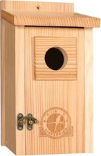 Bird Houses for Outside 1-1/2" Entrance Hole Cedar Wild BirdHouses with Wood ...