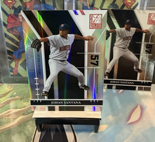 2004 Johan Santana Donruss Elite Turn of the Century #36 Ser# /750 + Base B2
