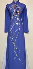 Ao Dai L  a Cao C  p Vietnamese Dress With Pant - Size : Small