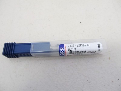GARR 85440 242M Center Cutting Square End High Performance End Mill, 3/8 in Dia