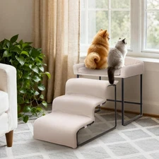 Dog Stairs 3d Steps Pet Dog Step for Bed Sofa Indoor Outdoor Pet Stairs For Dog