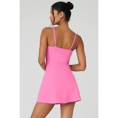 pink alo dress Alosoft Break Point Tennis Dress in Pink Wild Rose, Size: XS