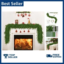 9FT Norfolk Pine Garland, Real Touch Artificial Greenery Garland, Flexible an...