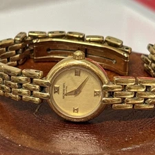 Raymond weil Women's Watch 18k Electroplated 5806-2 Broken For Parts/ Repair