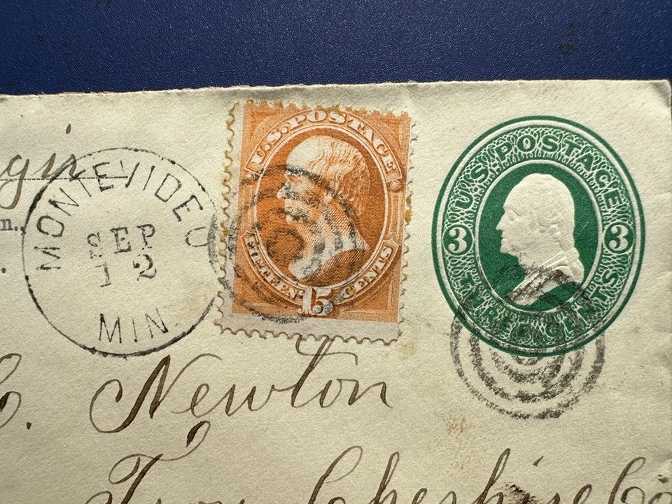 US Scott #152 on cover Registered Montevideo, MN to Troy, NH  - Image 2 of 3