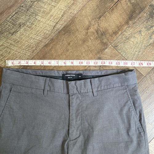 Nordstrom Slim Fit Gray Cotton Polyester Modal Blend Men’s 33” - Picture 15 of 19