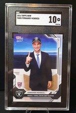 2026 Topps Now - Fernando Mendoza #FMEN (RC) SGC 10 1ST Raiders Rookie Card