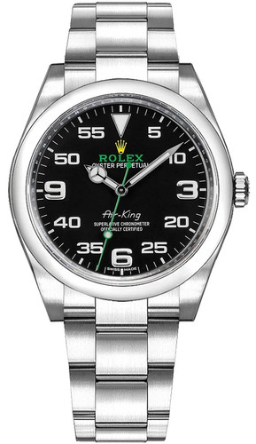 Rolex Air King Oyster Perpetual Black Dial Automatic 40mm Men's Watch 116900