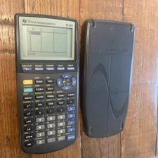Texas Instruments TI-83 Handheld Graphing Calculator Tested Working! With Cover!