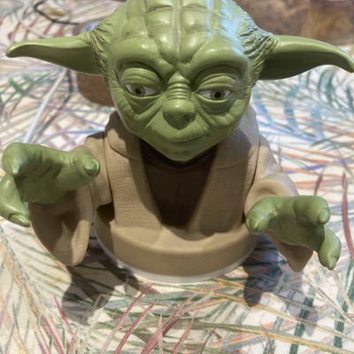 LUCASFILM LTD YODA TASSE TOP MIT LOCH FÜR STROHHALM, VINTAGE STAR WARS 1999