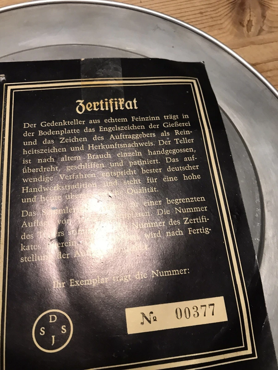 Zinn Teller Zinnteller Wandteller 1978 Papst 3 Päpste Gedenkteller 00377