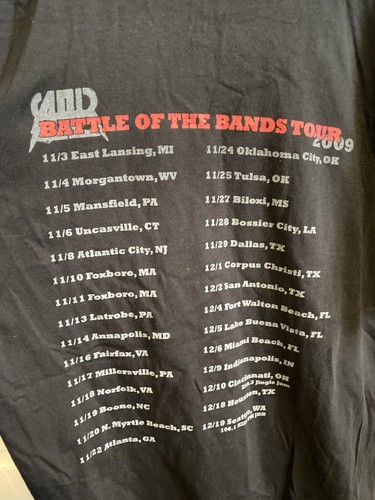 The All American Rejects T-Shirt Herren Gr. XL schwarz 2009 Battle of the Bands Y2K - Bild 4 von 7
