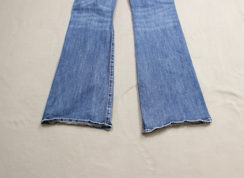 American eagle womens sz 6 blue denim high rise flared pant leg jeans - Picture 10 of 16