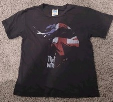 THE WHO VINTAGE Black T-shirt for kids size Medium Boys/Girls Made in the USA