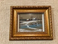 LEO AMARAL NEW ENGLAND ARTIST OIL PAINTING   SMALL
