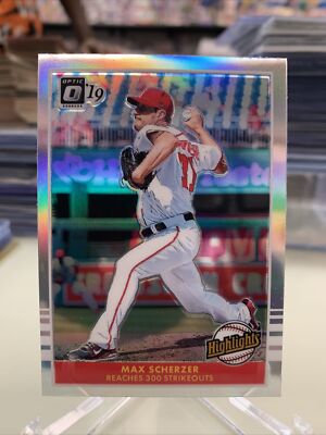 2019 Optic Prizm Max Scherzer Highlights Holo Parallel #5