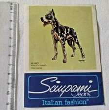 SCIUPAMI JEANS ALANO ARLECCHINO ADESIVO AUTOCOLLANT OLD STICKER VINTAGE ORIGINAL