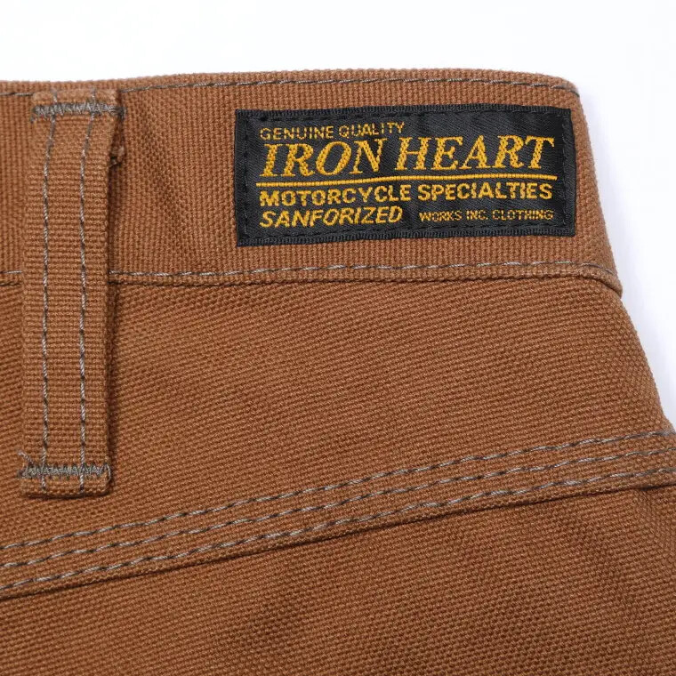 Iron Heart 801 Heavy Duck Double Knee Logger Jeans Brown W28