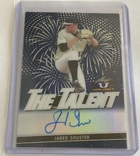 Jared Shuster 2021 Leaf Valiant The Talent Prospect Autograph Blue Parallel /50