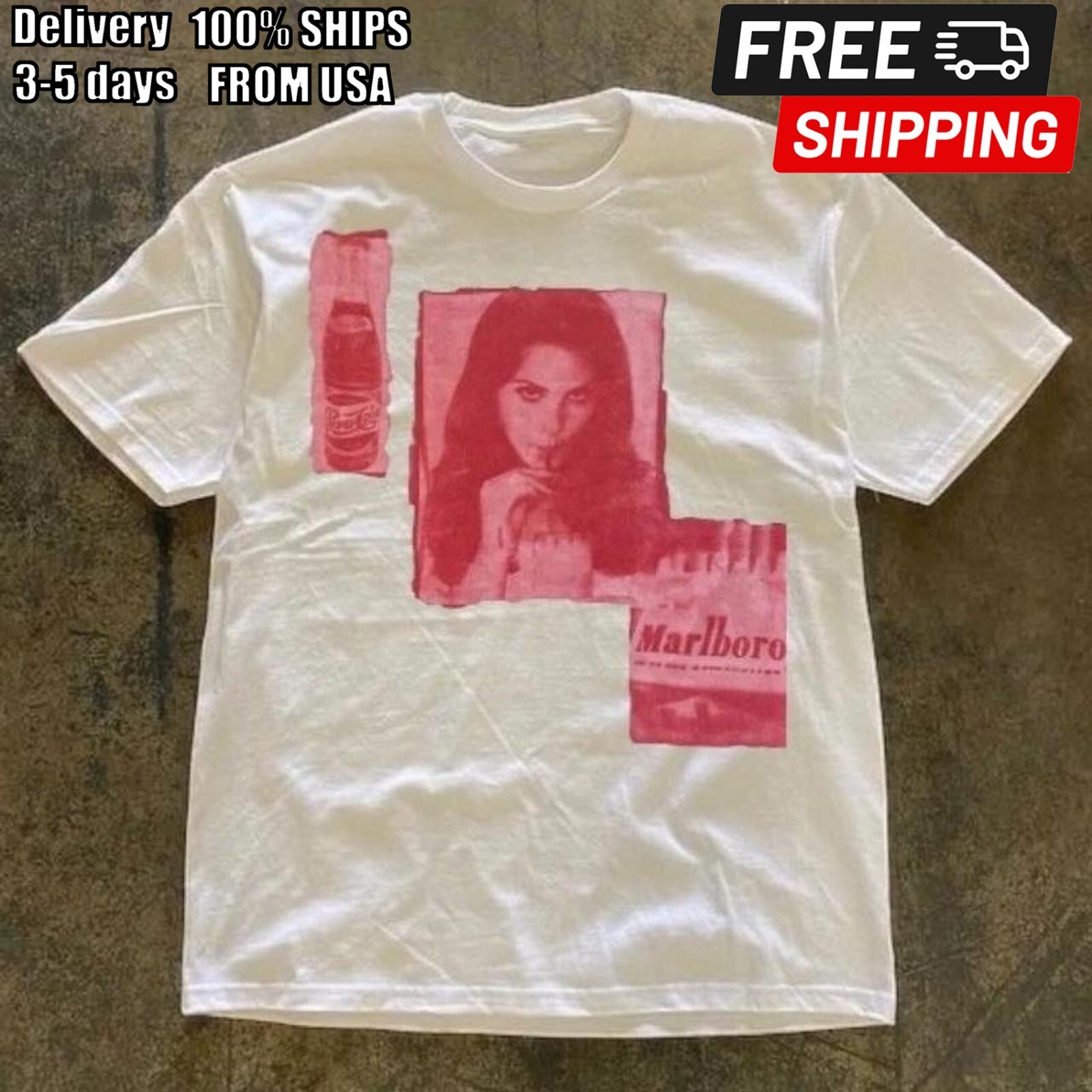 Lana del rey Unisex white T-Shirt