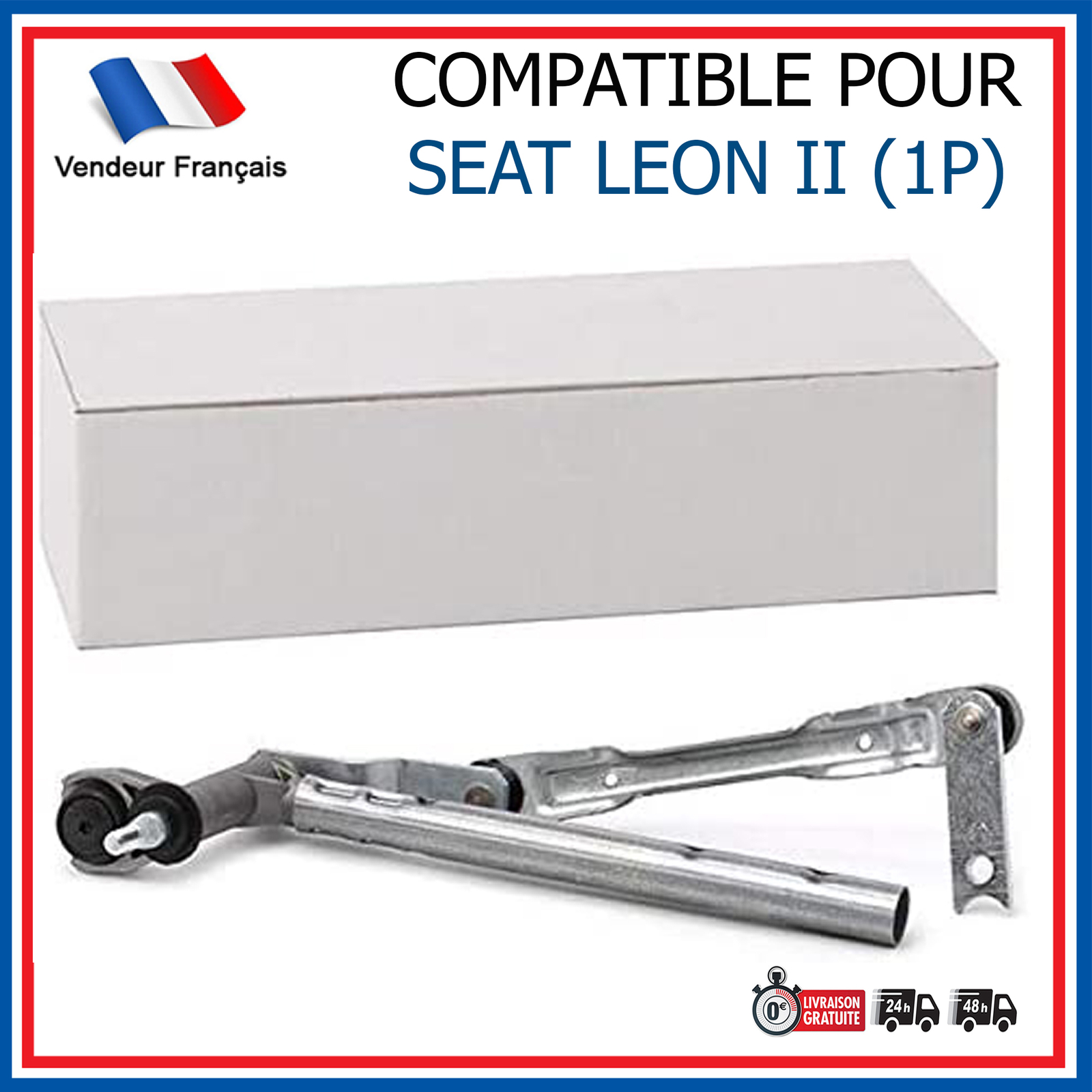 Mécanisme essuie-glace gauche avant Seat Leon 2 2006 2007 2008 tringlerie