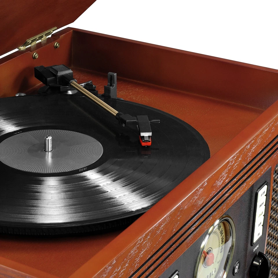 Victrola Aviator Signature 8-in-1 Record Player - Mahogany - Image 3 of 4