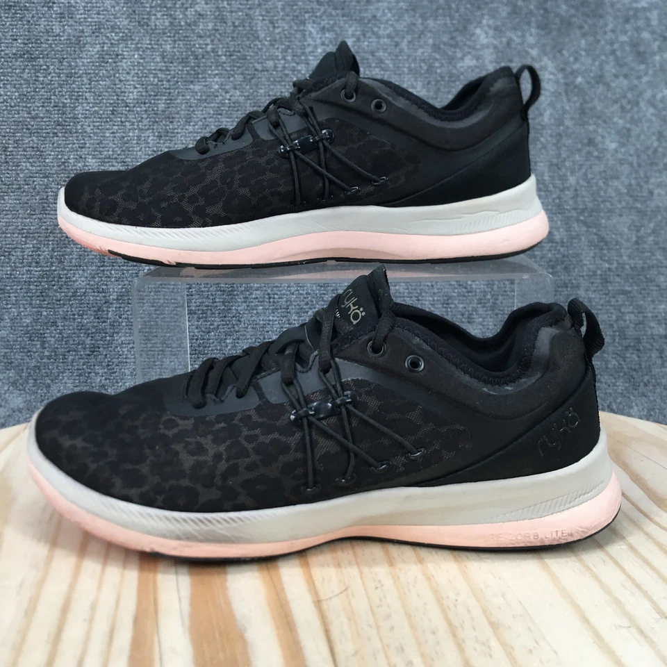 Ryka Shoes Womens 8.5 M Dynamic Pro Training Sneakers Black Lace Up Comfort Low - Image 2 of 4