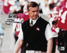 JIM TRESSEL Signed Autographed 8x10 Photo Beckett BAS COA Youngstown State YSU