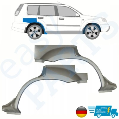 Für Nissan X-Trail 2001-2007 Radlauf reparatur blech Kotflügel Paar