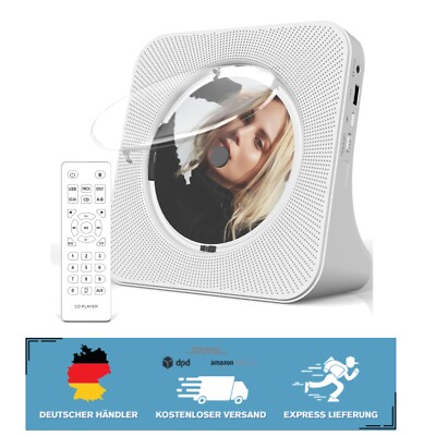 HiFi CD-Player mit Bluetooth 5.0 und Schlafmodus für entspannten Genuss