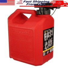 No-Spill 2.5 Gallon Gas Can Portable Fuel Container Auto-Stop Child Resistant
