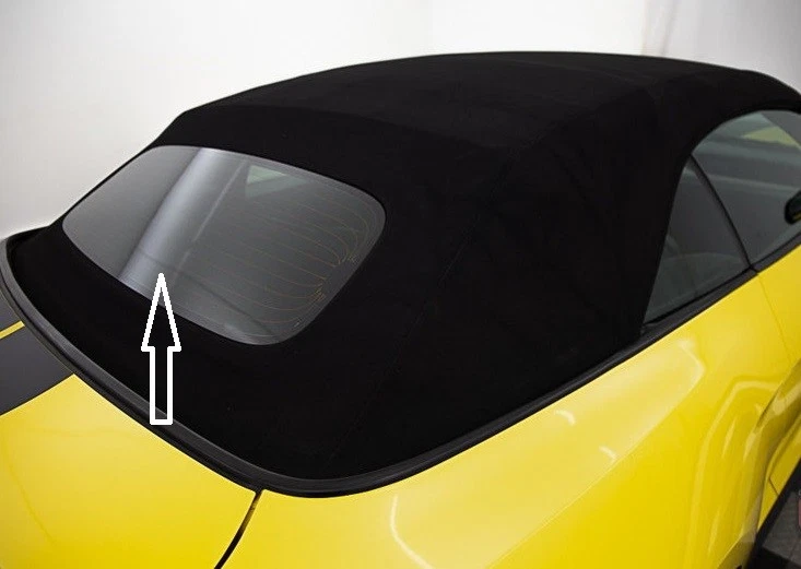 Fits 2015-2018 Ford Mustang 2 Door Convertible Back Glass With Heated + Glue Foto 2 de 3