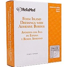 IND Cardinal Health Essent  Sterile Latex-Free Foam Island Dressing with Adhesiv