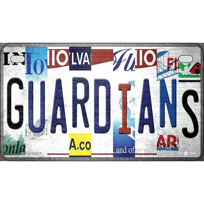 Guardians Strip Art Novelty Motorcycle License Plate Sign Car Truck Wall Home