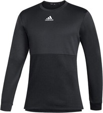 NWT Adidas Men's Team Issue Crew Top FQ0005 Black/White
