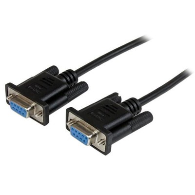 StarTech.com SCNM9FF1MBK 1M BLACK DB9 NULL MODEM CABLE SERIAL ~E~