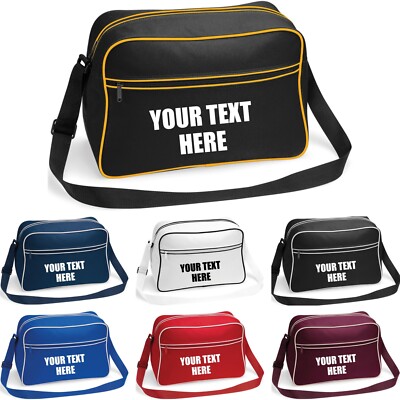 Personalisierte Ihre Text Retro Kuriertasche Flugtasche Umhängetasche Schultertasche Reisetasche