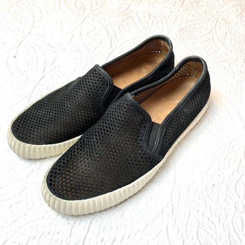 frye black slip ons
