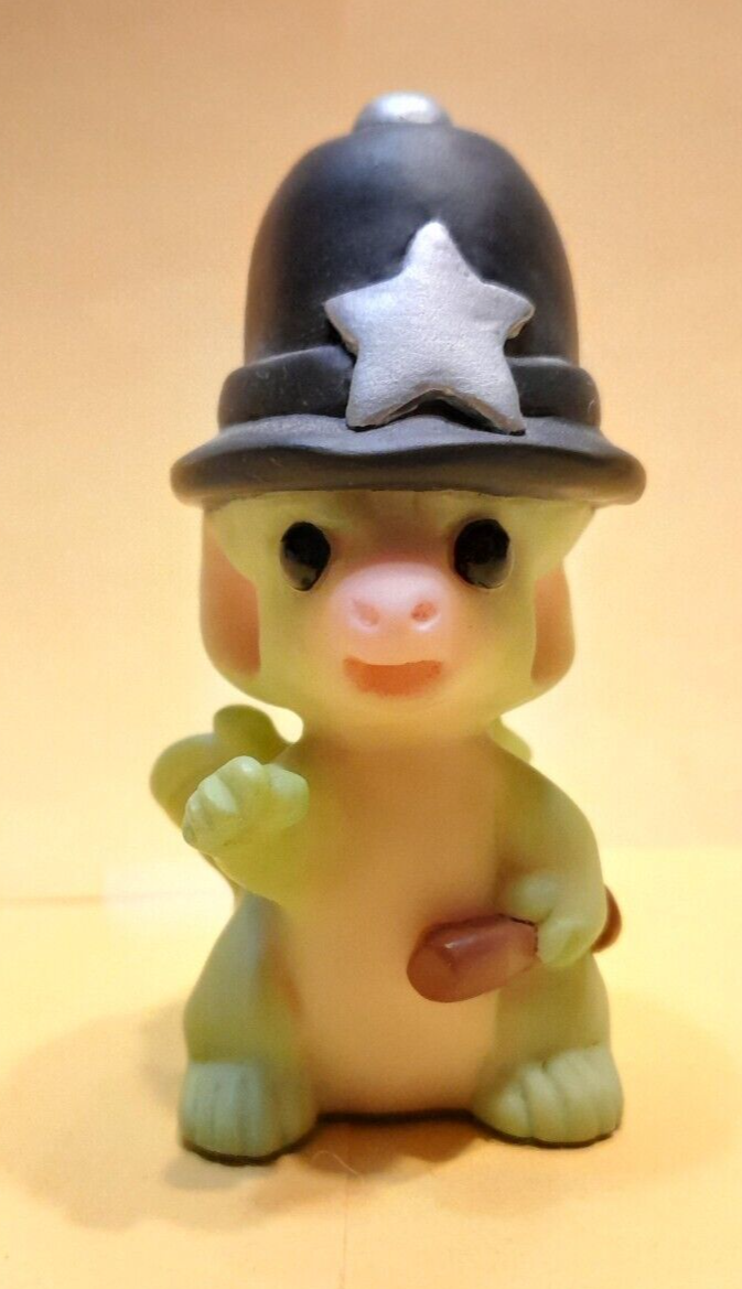 Pocket Dragons, It's the Law! Little dragon wears an old time police hat