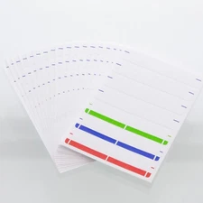 252ct Assorted Color File Folder Labels by BAZIC (2 packs) Each SZ 2 3/4″ x 3/5″