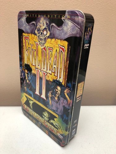 EVIL DEAD 2 DVD COLLECTOR'S TIN - REGION 1 LIMITED EDITION 2000 ANCHOR BAY - Picture 2 of 8