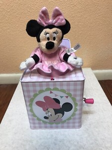 DISNEY Minnie Mouse Jack-In-The-Box Music Plays "You Are My Sunshine"