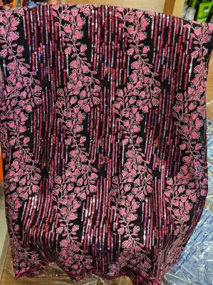 5 Yards Französischer Spitzenstoff Material mit Pailletten. 
